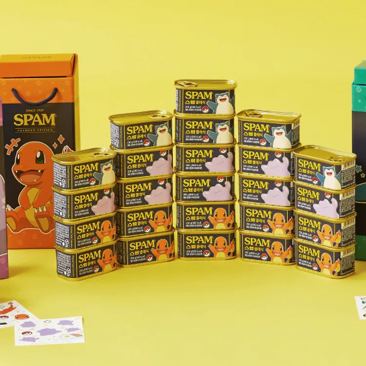 韓國限定 SPAM POKEMON特別版午餐肉套裝 15件