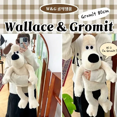 韓國限定 Wallace & Gromit 超級無敵掌門狗 公仔 80cm