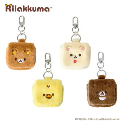 韓國限定 Rilakkuma 鬆弛熊 AirPods Case Keyring 迷你收納包鎖匙扣
