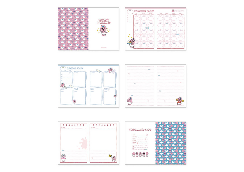 [韓國限定]OPANCHU USAGI 底褲兔 萬年PLANNER 日程表_BLUE