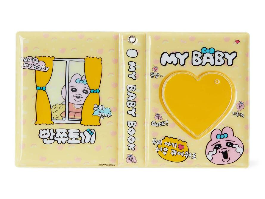 [韓國限定]OPANCHU USAGI 底褲兔 卡片收納簿_YELLOW
