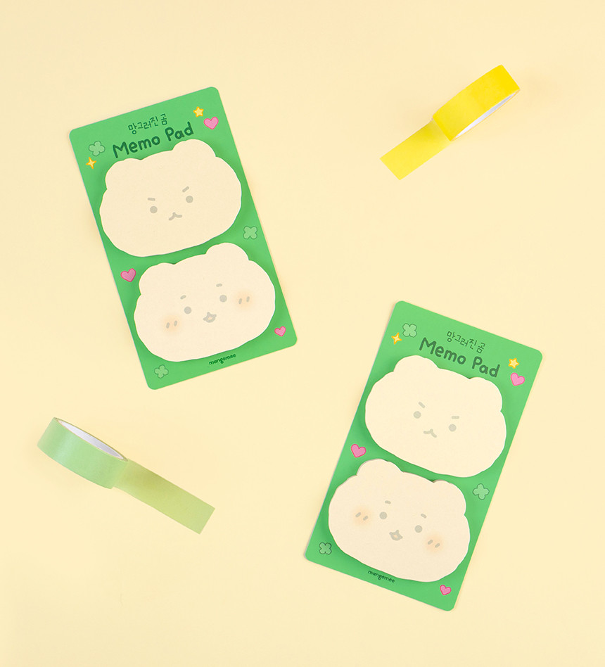 YURANG 망그러진곰 MANGOMEE 秘密的閣樓 貼紙 MEMO 7種
