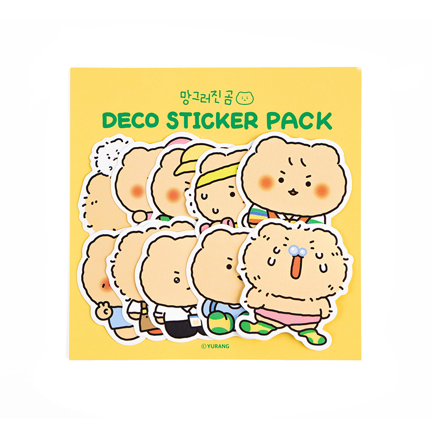 YURANG 망그러진곰 MANGOMEE 秘密的閣樓 貼紙 MEMO 7種