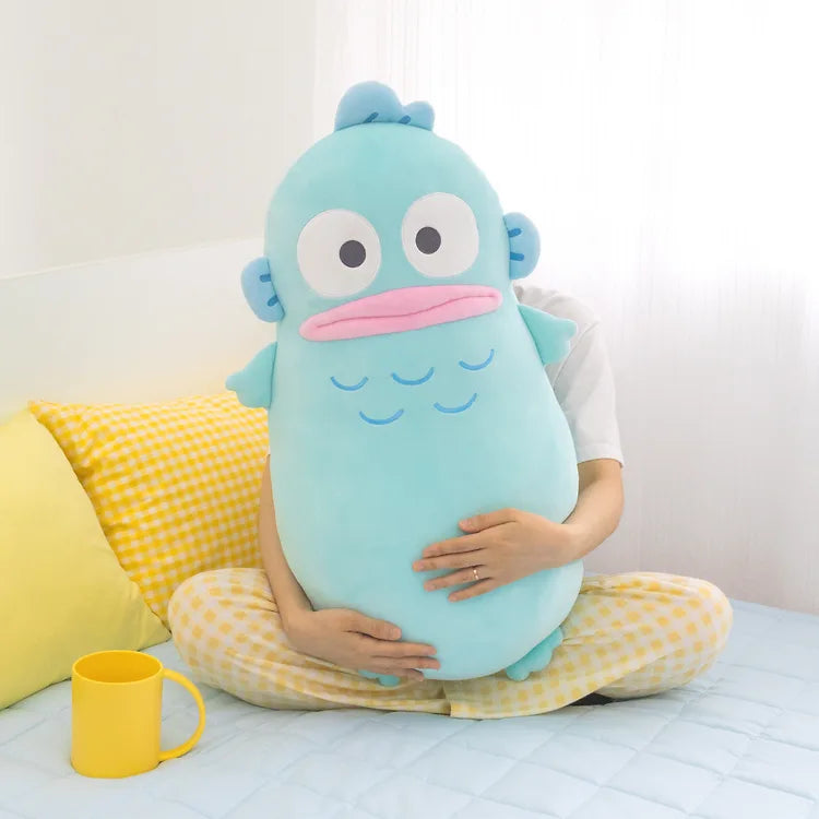 SANRIO HANGYODON MOCHI BODY PILLOW  水怪 醜魚 麻糬長抱枕 69cm