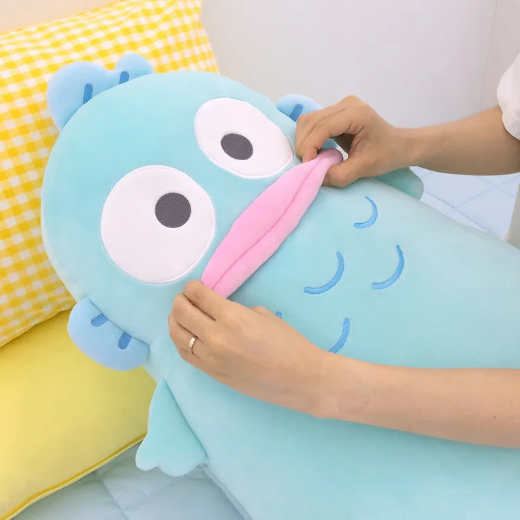 SANRIO HANGYODON MOCHI BODY PILLOW  水怪 醜魚 麻糬長抱枕 69cm