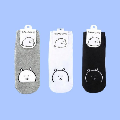 [韓國限定] JOKE BEAR 白熊 女裝短襪 3色