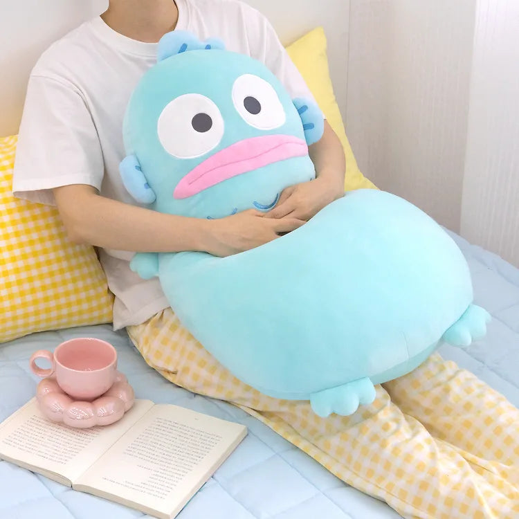 SANRIO HANGYODON MOCHI BODY PILLOW  水怪 醜魚 麻糬長抱枕 69cm