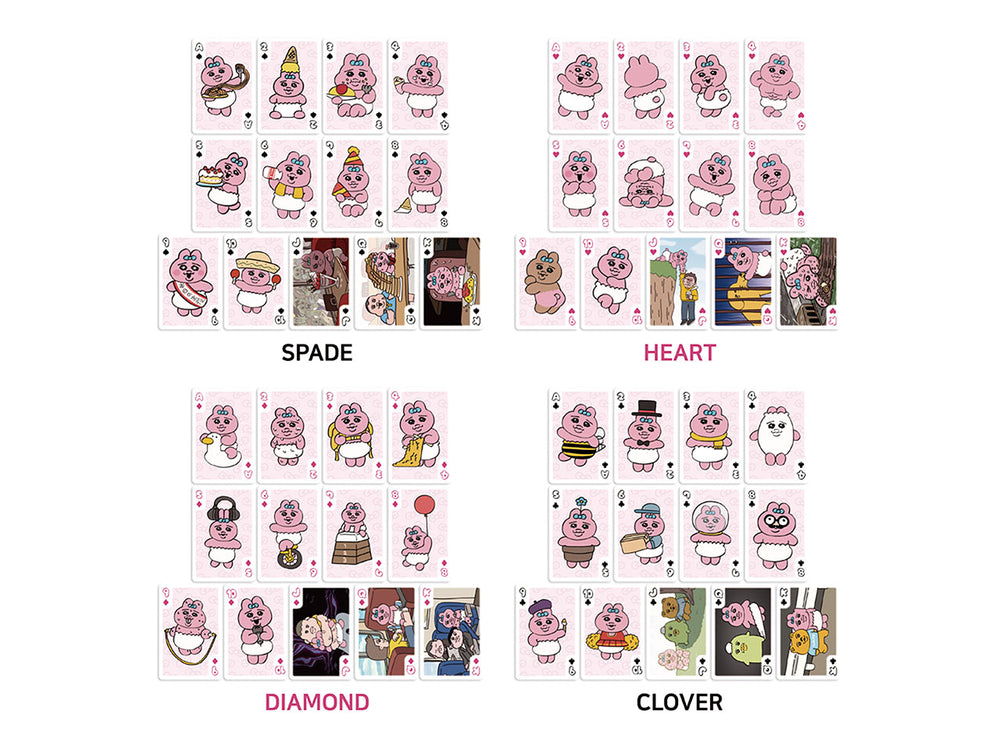 [韓國限定]OPANCHU USAGI 底褲兔 Playing Cards 啤牌