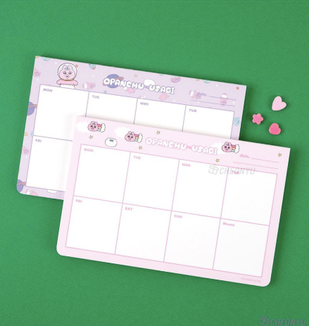 [韓國限定]OPANCHU USAGI 底褲兔 Weekly Memo Pad 週計劃便條紙
