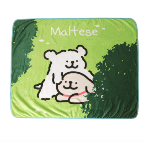 韓國限定 MALTESE 線條小狗 保暖毛毯 毛氈 Blanket | 3款
