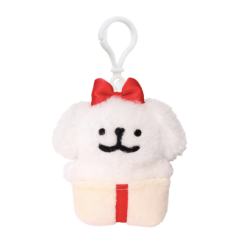 韓國限定 MALTESE 線條小狗 公仔鎖匙扣｜禮物