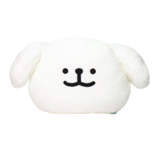 韓國限定 MALTESE 線條小狗 Face Cushion 大頭抱枕 咕𠱸