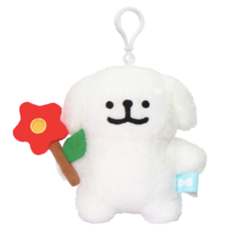 韓國限定 MALTESE 線條小狗 公仔鎖匙扣 Plush Keyring｜7款