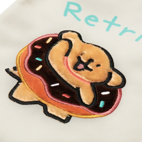 韓國限定 MALTESE線條小狗 立體雙面刺繡環保袋 Eco Bag_Retriever