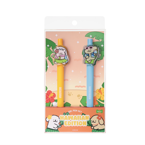 韓國限定 MALTESE 線條小狗 原子筆套裝｜Hawaii