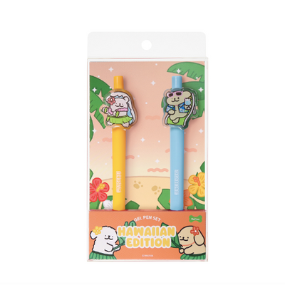 韓國限定 MALTESE 線條小狗 原子筆套裝｜Hawaii