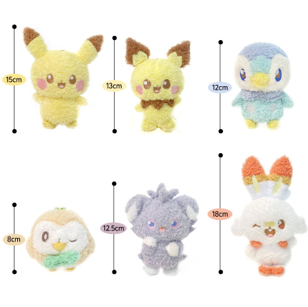 [韓國限定] Pokemon Pokepeace 公仔鎖匙扣掛件｜全6種