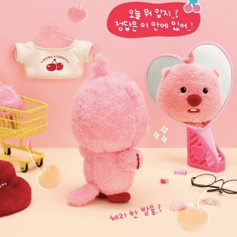[韓國限定] ZANMANG LOOPY CHERRY 可換裝毛毛公仔 17cm