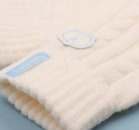 [韓國限定] JOKE BEAR 白熊 針織手套 WHITE