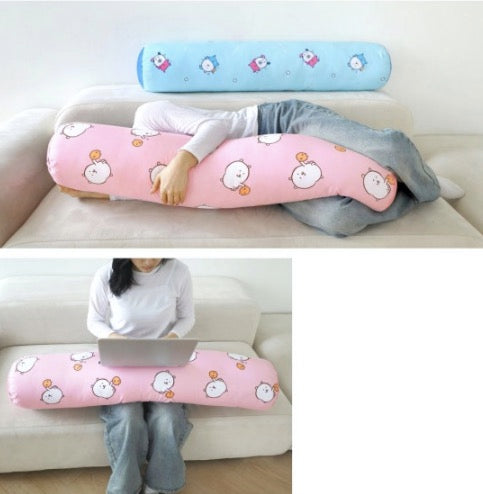 [韓國限定] JOKE BEAR 白熊 Body Pillow 防敏長抱枕 BLUE/PINK