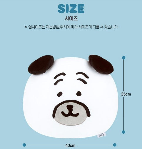 [韓國限定] JOKE BEAR 白熊 大頭咕𠱸 Face Cushion｜八哥