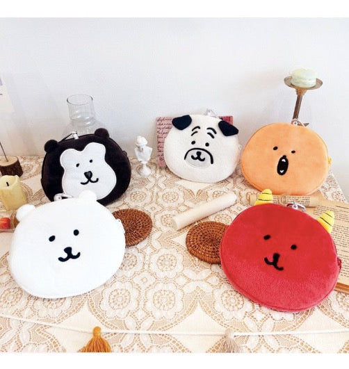 [韓國限定] JOKE BEAR 白熊 Face Pouch 可伸縮散子包卡套