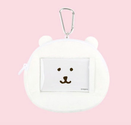[韓國限定] JOKE BEAR 白熊 Face Pouch 可伸縮散子包卡套
