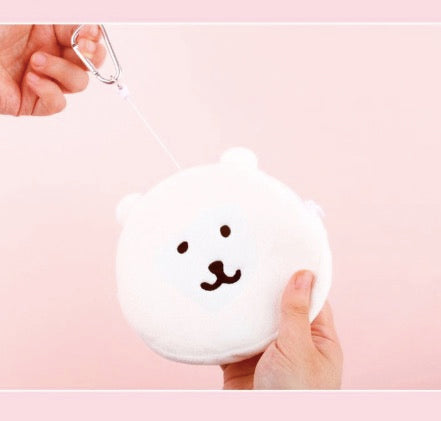 [韓國限定] JOKE BEAR 白熊 Face Pouch 可伸縮散子包卡套
