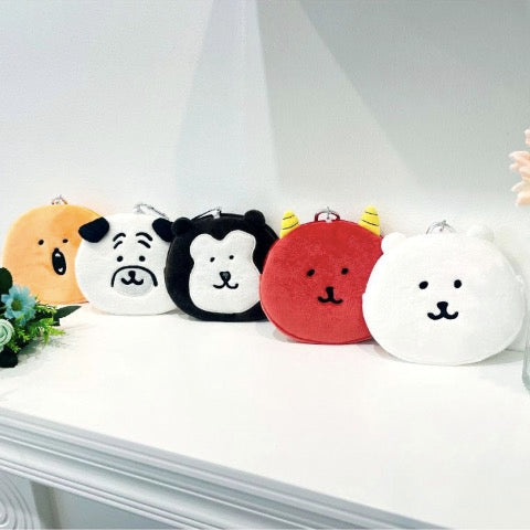[韓國限定] JOKE BEAR 白熊 Face Pouch 可伸縮散子包卡套