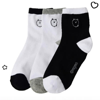 [韓國限定] JOKE BEAR 白熊 撞色襪 3色