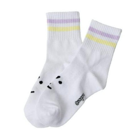 [韓國限定] JOKE BEAR 白熊 女裝 中筒間條襪 3對裝