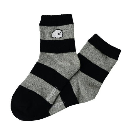 [韓國限定] JOKE BEAR 白熊 女裝 中筒刺繡圖案襪 3對裝