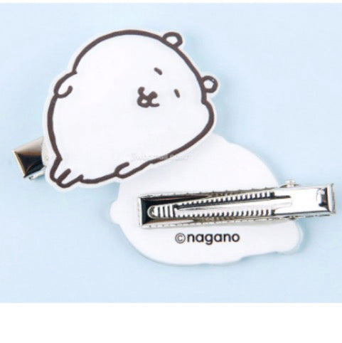 [韓國限定] JOKE BEAR 白熊 躺平 髮夾 2件裝