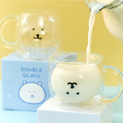 [韓國限定] JOKE BEAR 白熊 冷熱飲玻璃杯