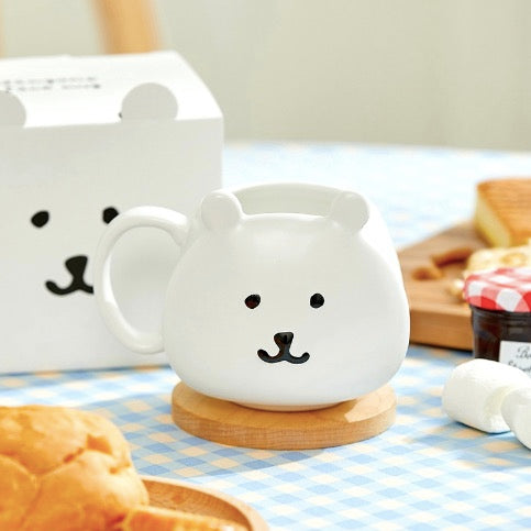 [韓國限定] JOKE BEAR 白熊 立體陶瓷杯 Face Mug