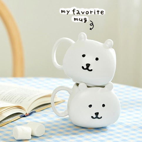 [韓國限定] JOKE BEAR 白熊 立體陶瓷杯 Face Mug