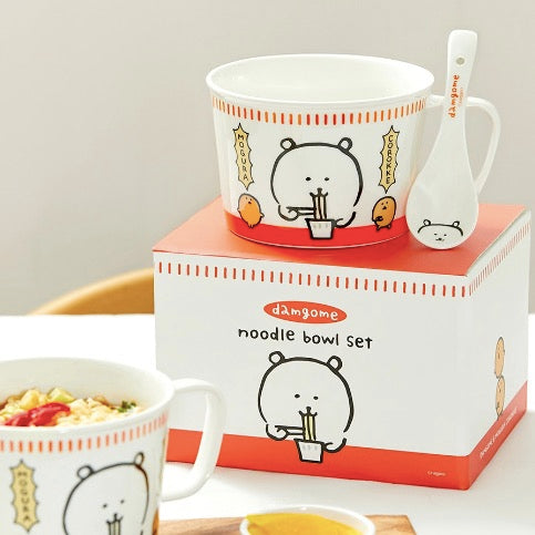 [韓國限定] JOKE BEAR 白熊 麵碗及匙羹套裝
