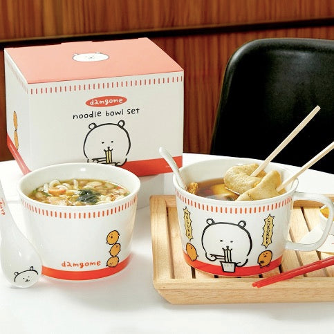 [韓國限定] JOKE BEAR 白熊 麵碗及匙羹套裝