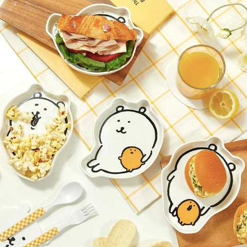 [韓國限定] JOKE BEAR 白熊 陶瓷碟 食物盤 2件套裝