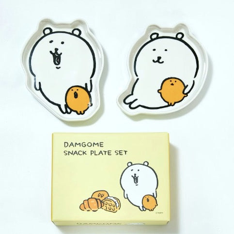 [韓國限定] JOKE BEAR 白熊 陶瓷碟 食物盤 2件套裝