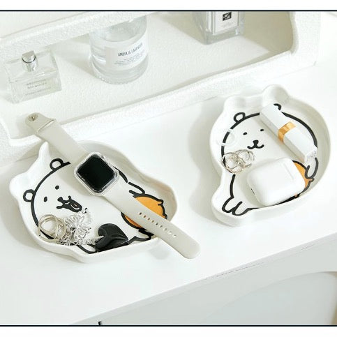 [韓國限定] JOKE BEAR 白熊 陶瓷碟 食物盤 2件套裝