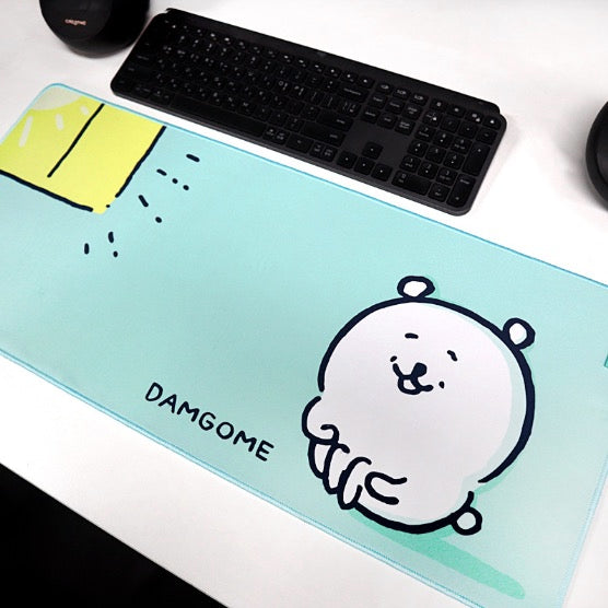 [韓國限定] JOKE BEAR 白熊 Desk Mat 桌墊 長滑鼠墊｜Mint
