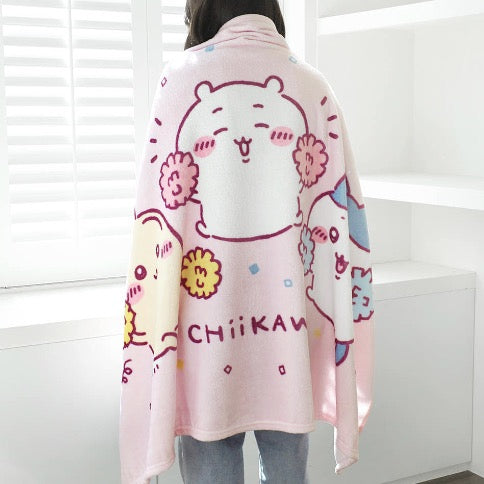 [韓國限定] CHIIKAWA 吉伊卡哇 毛毯 CHEER UP 140x100cm