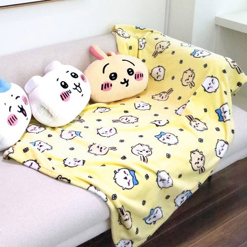 [韓國限定] CHIIKAWA 吉伊卡哇 毛毯 140x100cm 黃色