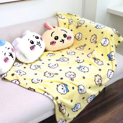 [韓國限定] CHIIKAWA 吉伊卡哇 毛毯 140x100cm 黃色