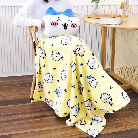 [韓國限定] CHIIKAWA 吉伊卡哇 毛毯 140x100cm 黃色