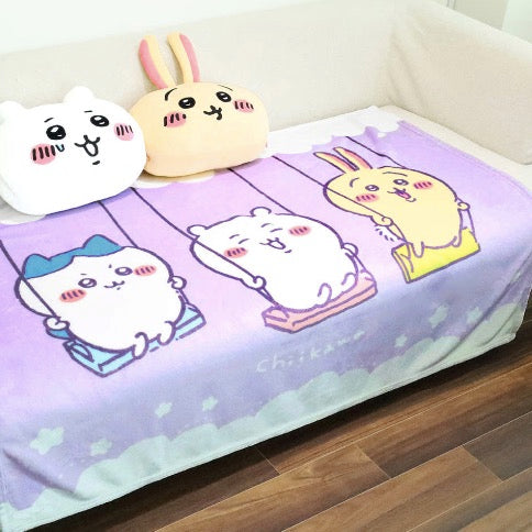 [韓國限定] CHIIKAWA 吉伊卡哇 毛毯 140x100cm 盪鞦韆