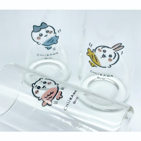 [韓國限定] CHIIKAWA 吉伊卡哇 玻璃杯 人魚CHII/小八/兔兔
