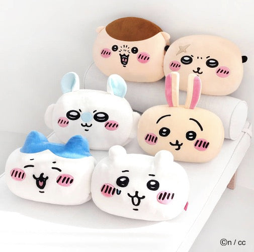 [韓國限定] CHIIKAWA 吉伊卡哇 咕𠱸 Cushion 5款｜CHII/小八/兔兔/飛鼠/栗子饅頭/海獺師傅