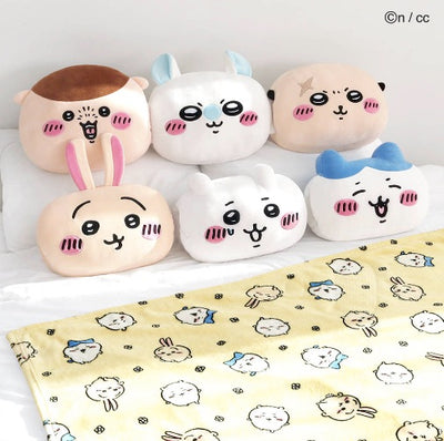 [韓國限定] CHIIKAWA 吉伊卡哇 咕𠱸 Cushion 5款｜CHII/小八/兔兔/飛鼠/栗子饅頭/海獺師傅
